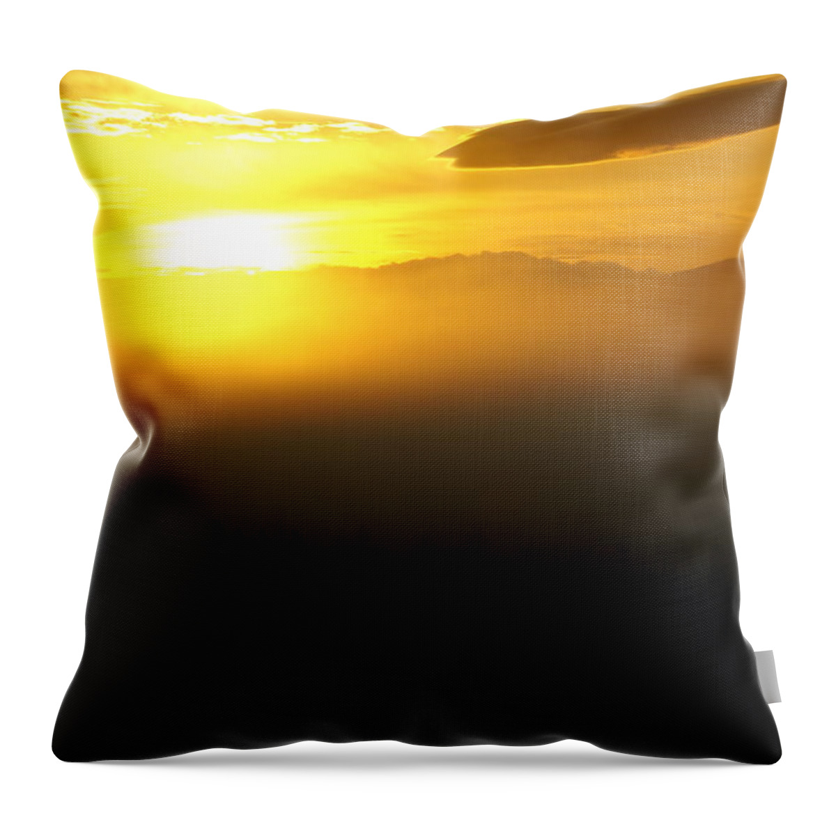 Nature Throw Pillow featuring the photograph Sunrise by Ben Upham III