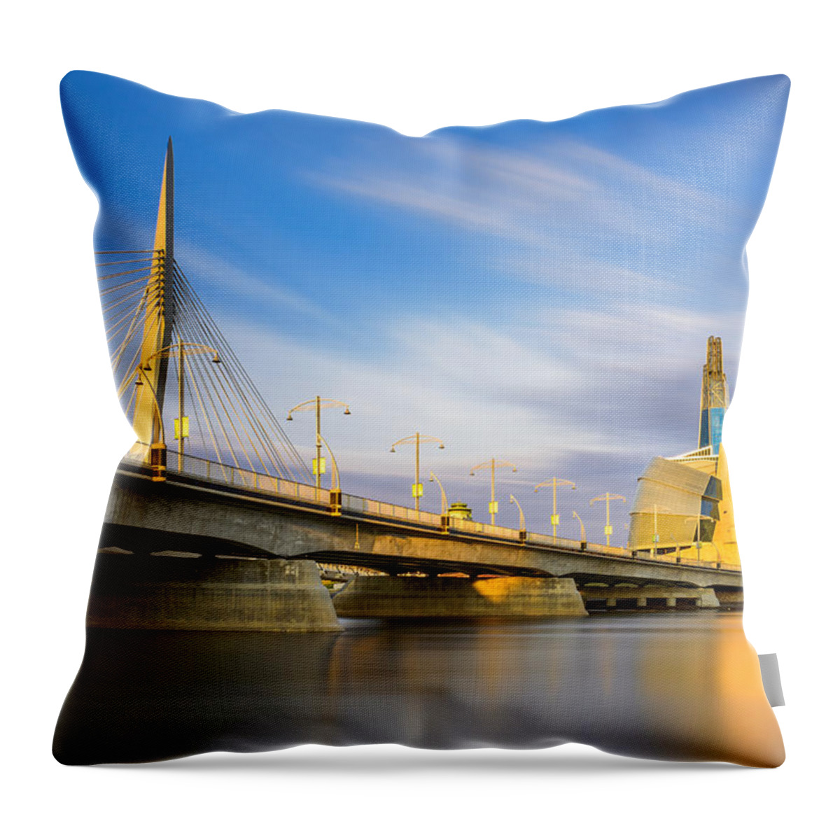 Winnipeg Throw Pillow featuring the photograph Sunrise In Winnipeg by Nebojsa Novakovic