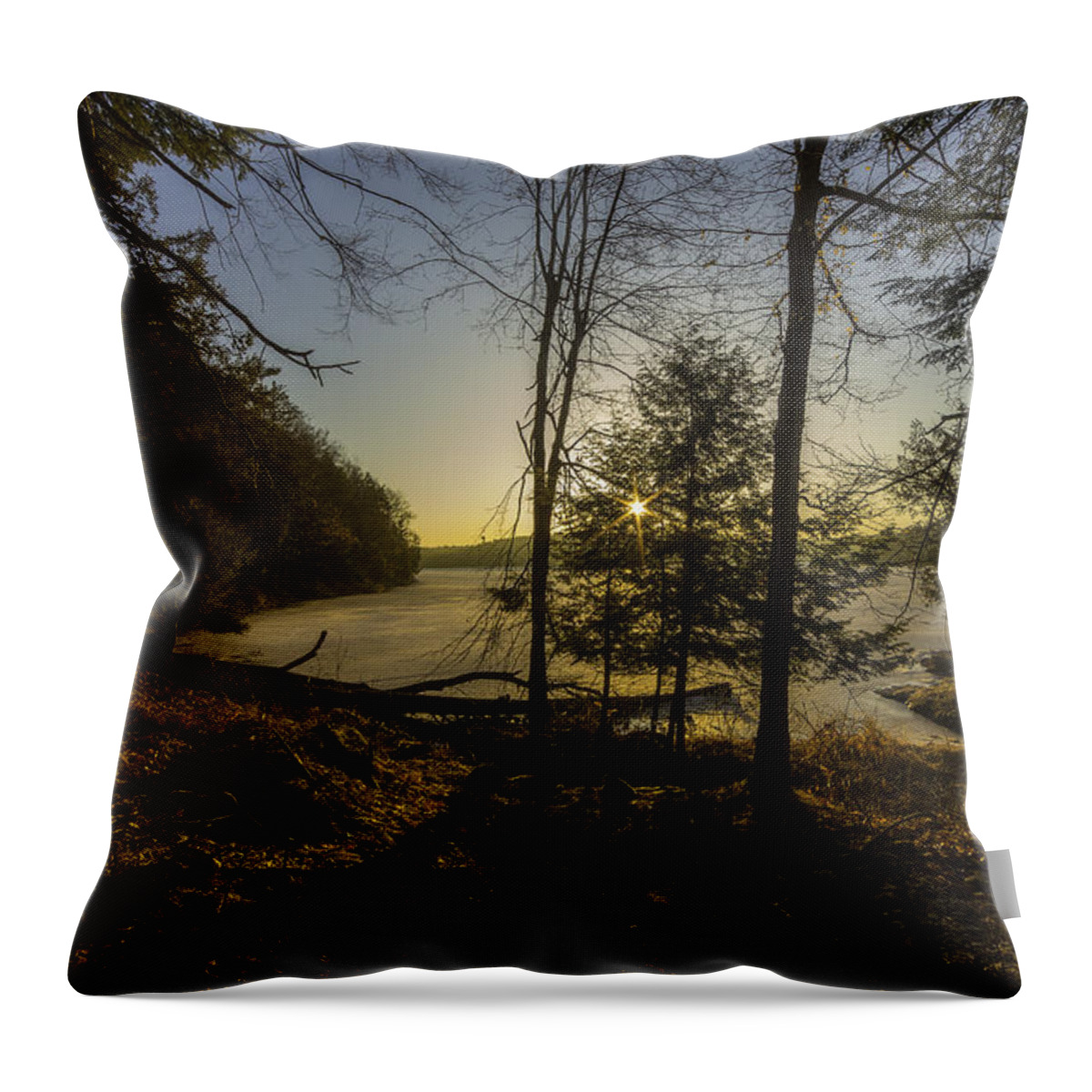 Redwood Throw Pillow featuring the photograph Sunrise Over Millsite by Everet Regal