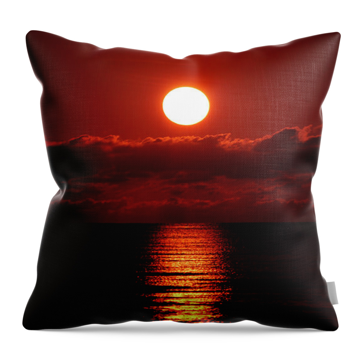 Florida Throw Pillow featuring the photograph Sunrise Spotlight Delray Beach Florida by Lawrence S Richardson Jr
