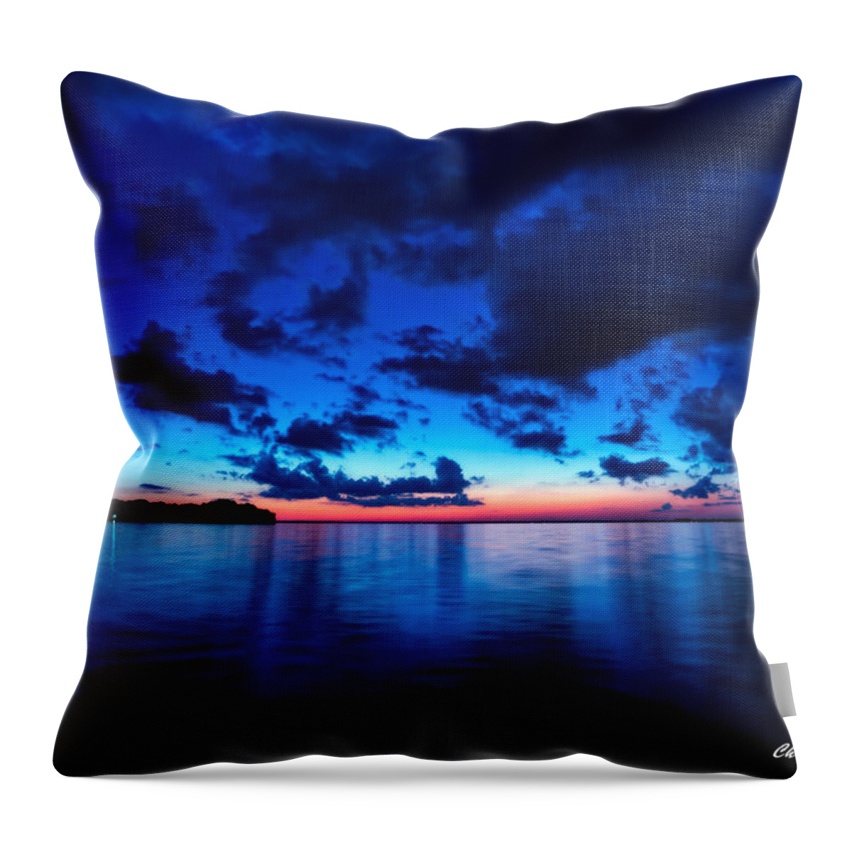 Christopher Holmes Photography Throw Pillow featuring the photograph Sunset After Glow by Christopher Holmes