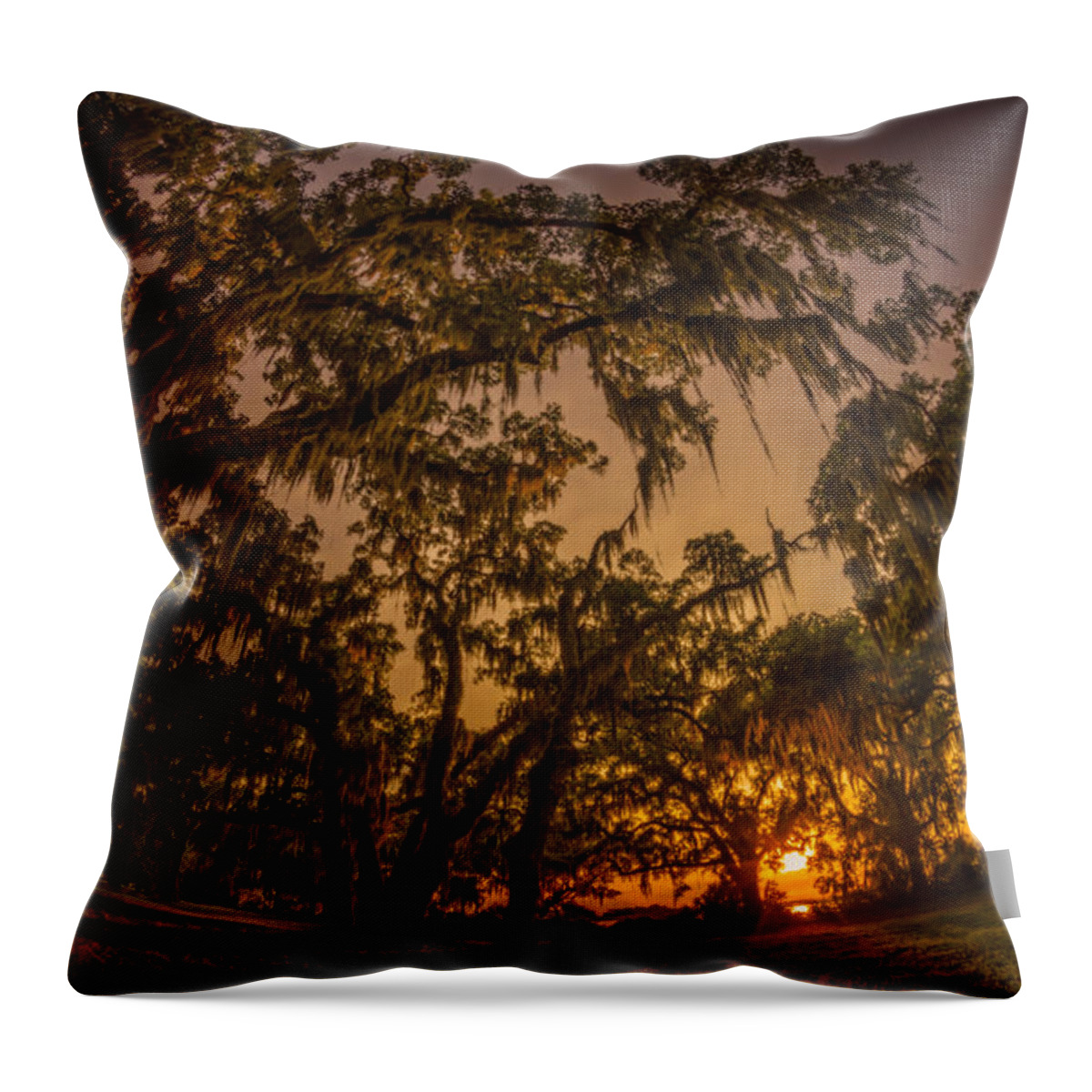 Landscape Throw Pillow featuring the photograph Sunset Below Spanish Arches by Chris Bordeleau