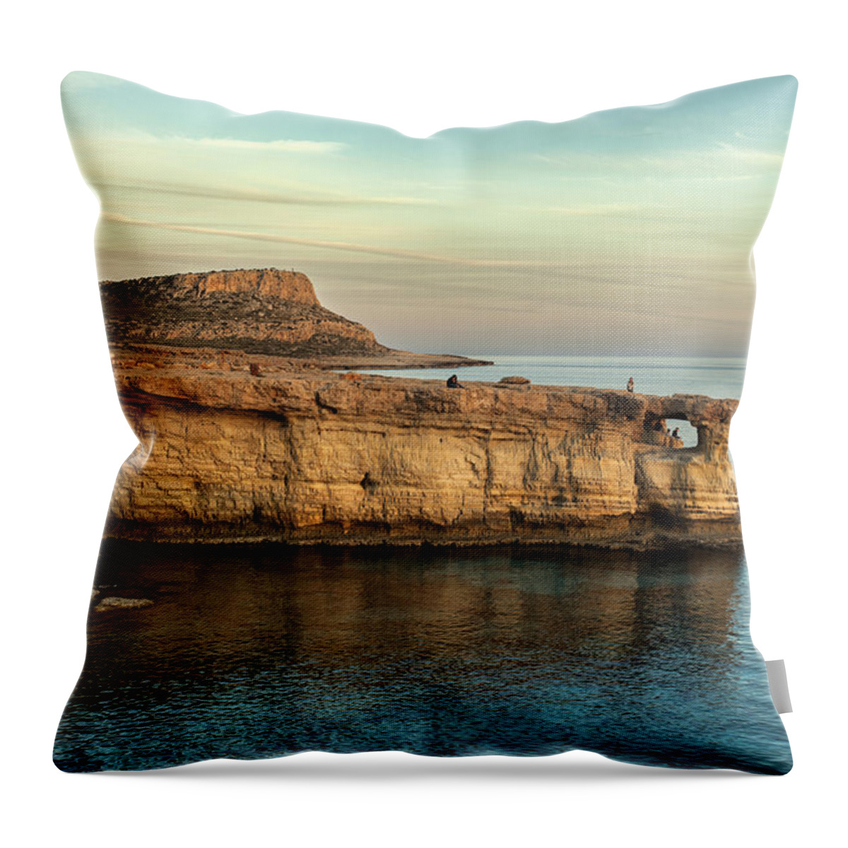 Cape Throw Pillow featuring the photograph Sunset by the cape by Mike Santis