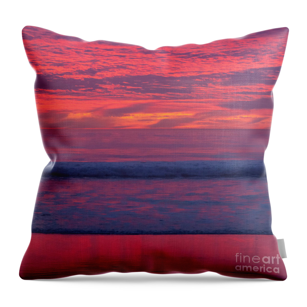Sunset Throw Pillow featuring the photograph Sunset Colors by Ana V Ramirez