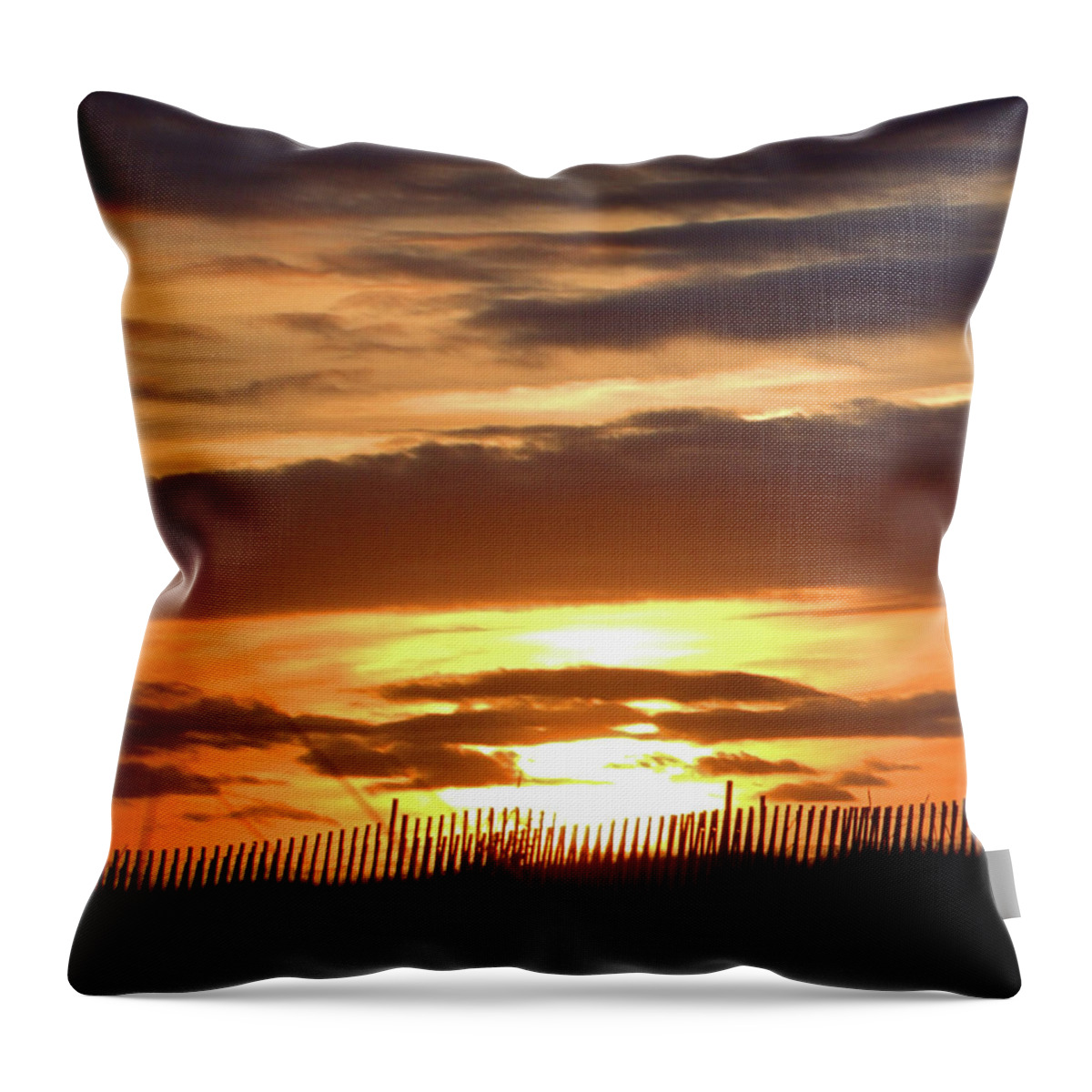 Sun Throw Pillow featuring the photograph Sunset Dunes I I by Newwwman