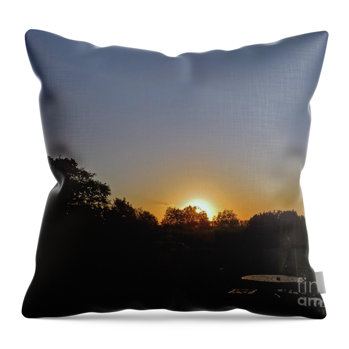 Sunset Throw Pillow featuring the photograph Sunset in Kilkenny by Cindy Murphy - NightVisions 