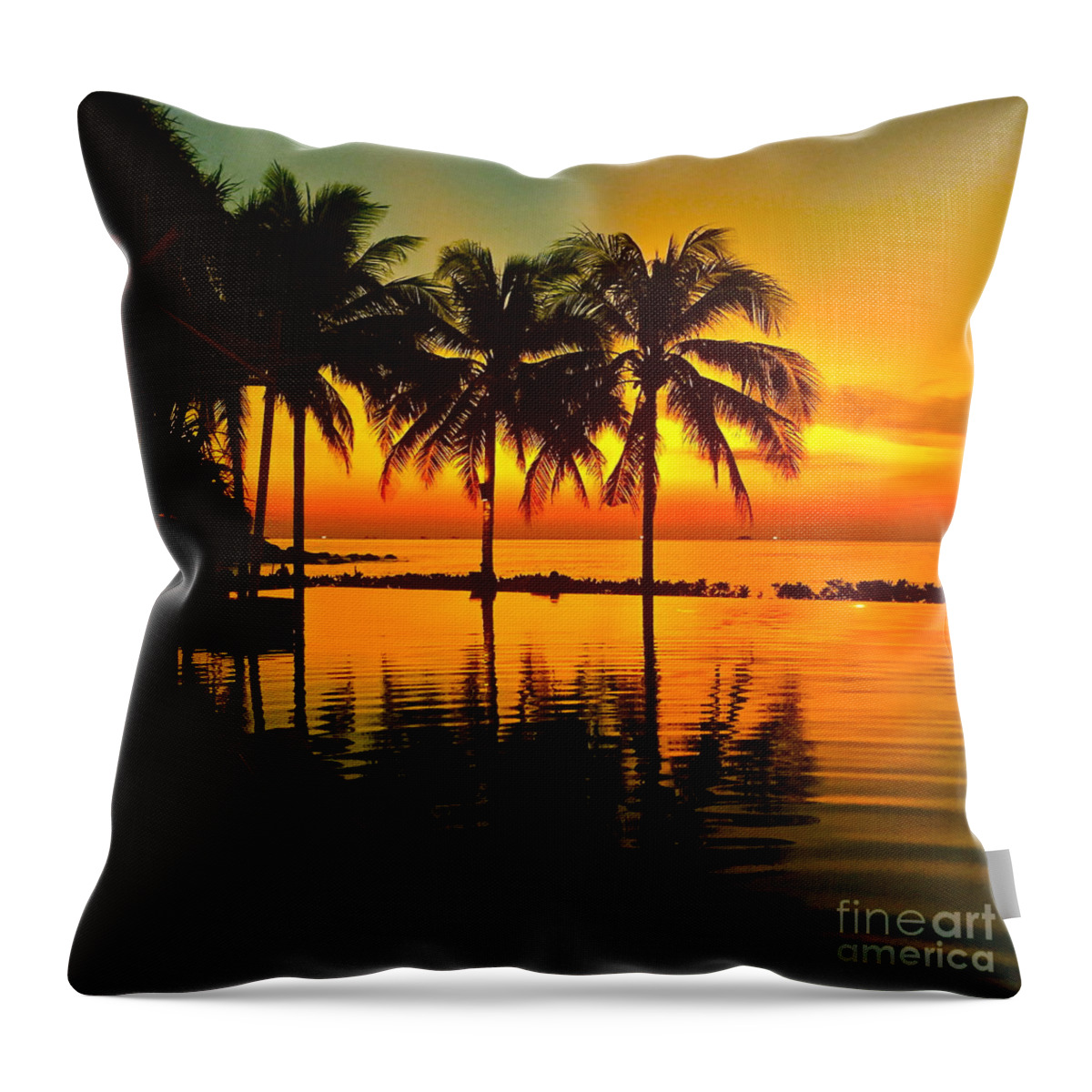 Sunset Throw Pillow featuring the photograph Sunset by Dorota Nowak