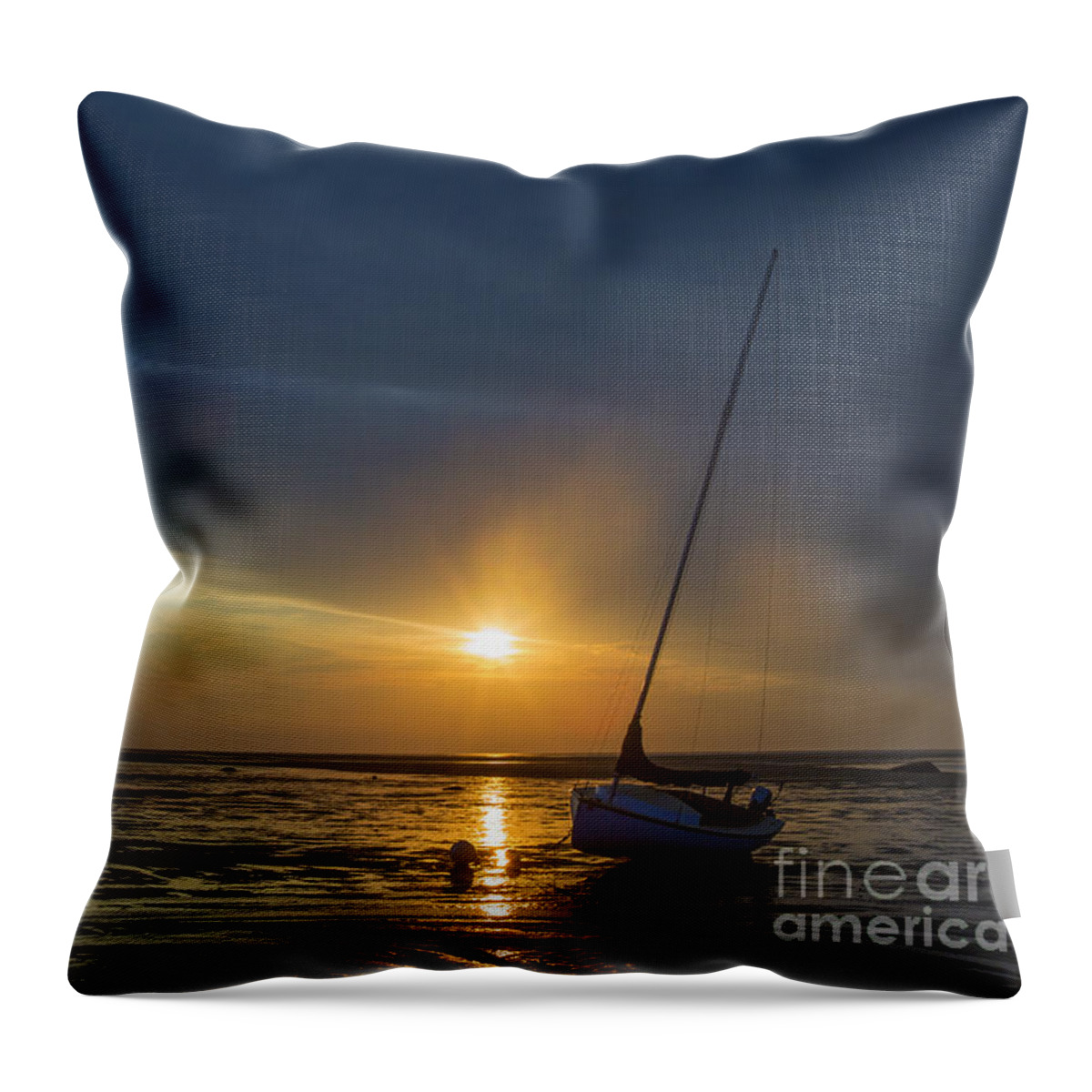 Cape Cod Throw Pillow featuring the photograph Sunset on Cape Cod by Diane Diederich