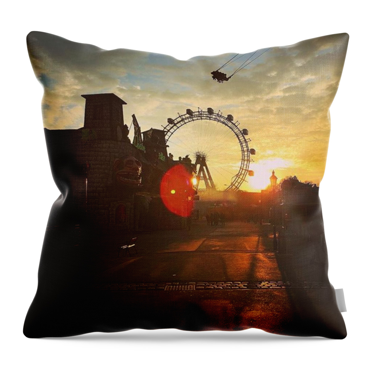 Beautiful Throw Pillow featuring the photograph #sunset #sunsetlovers #sunrise #horizon by Danijel Ilic