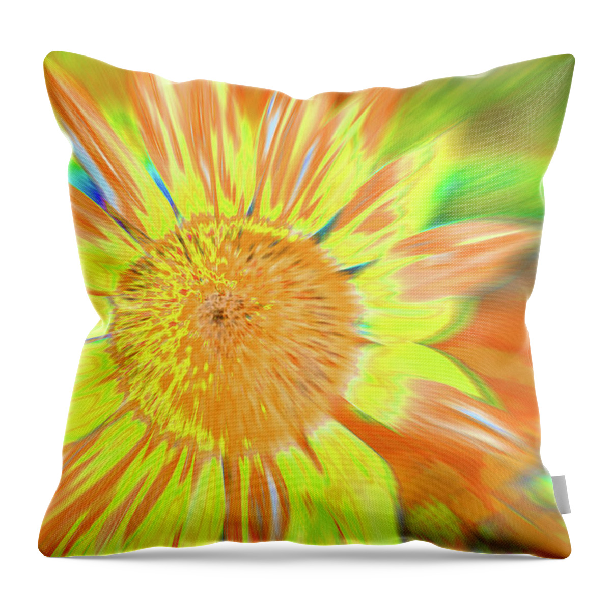 Sunflowers Throw Pillow featuring the photograph Sunsoaring by Cris Fulton