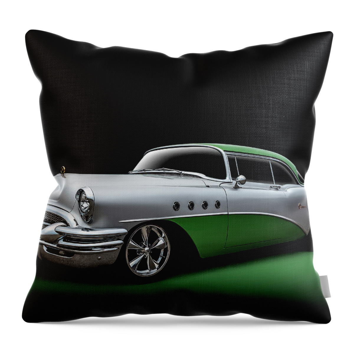Vintage Throw Pillow featuring the digital art Super Green by Douglas Pittman