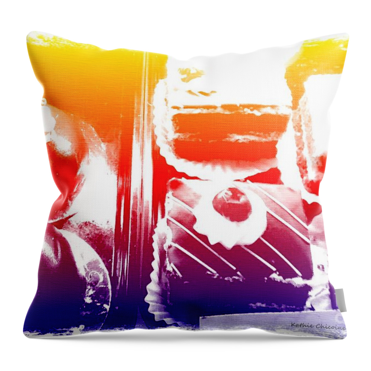 Photography Throw Pillow featuring the photograph Sweets for the Sweet by Kathie Chicoine