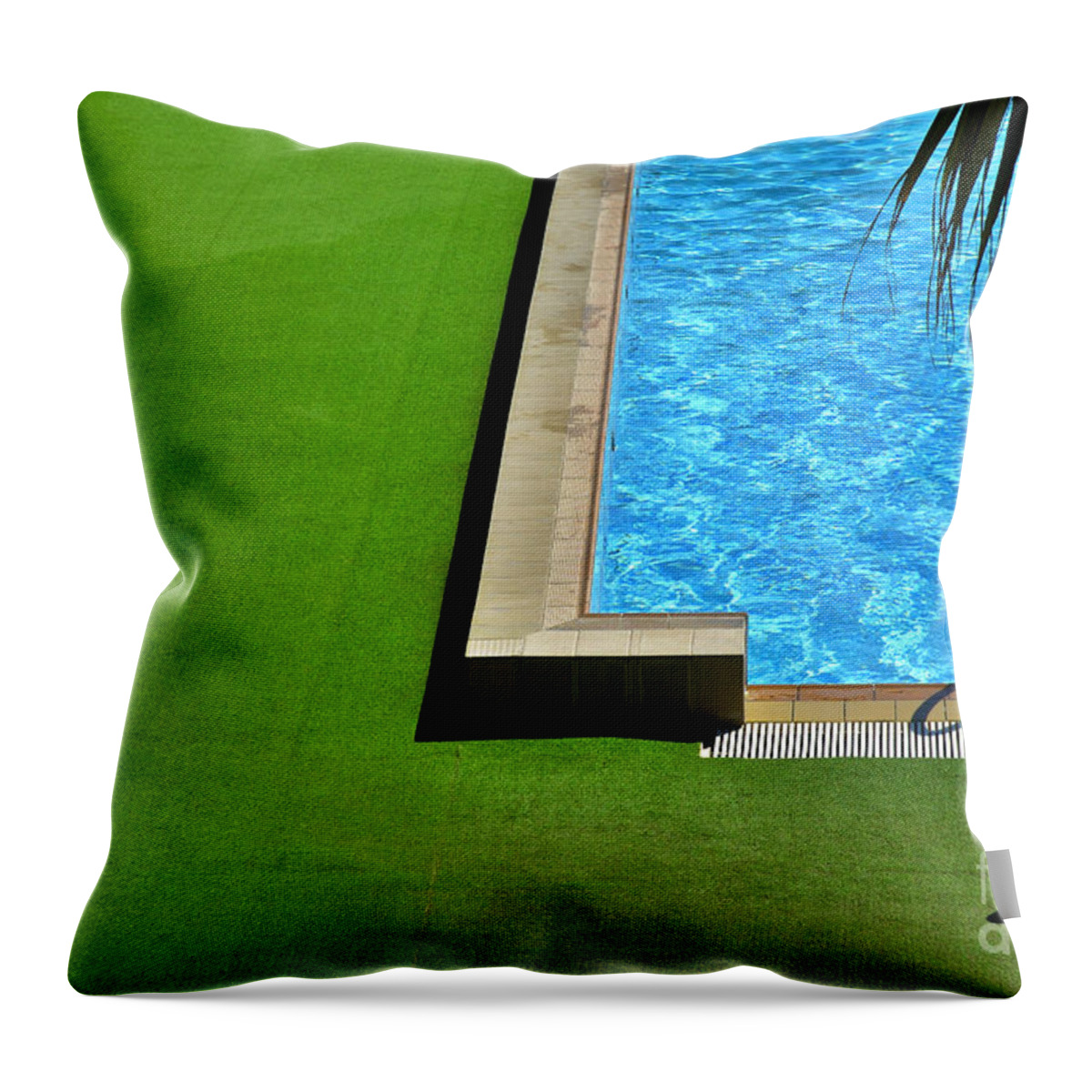 Swimming Pool Throw Pillow featuring the photograph Swimming pool by Silvia Ganora
