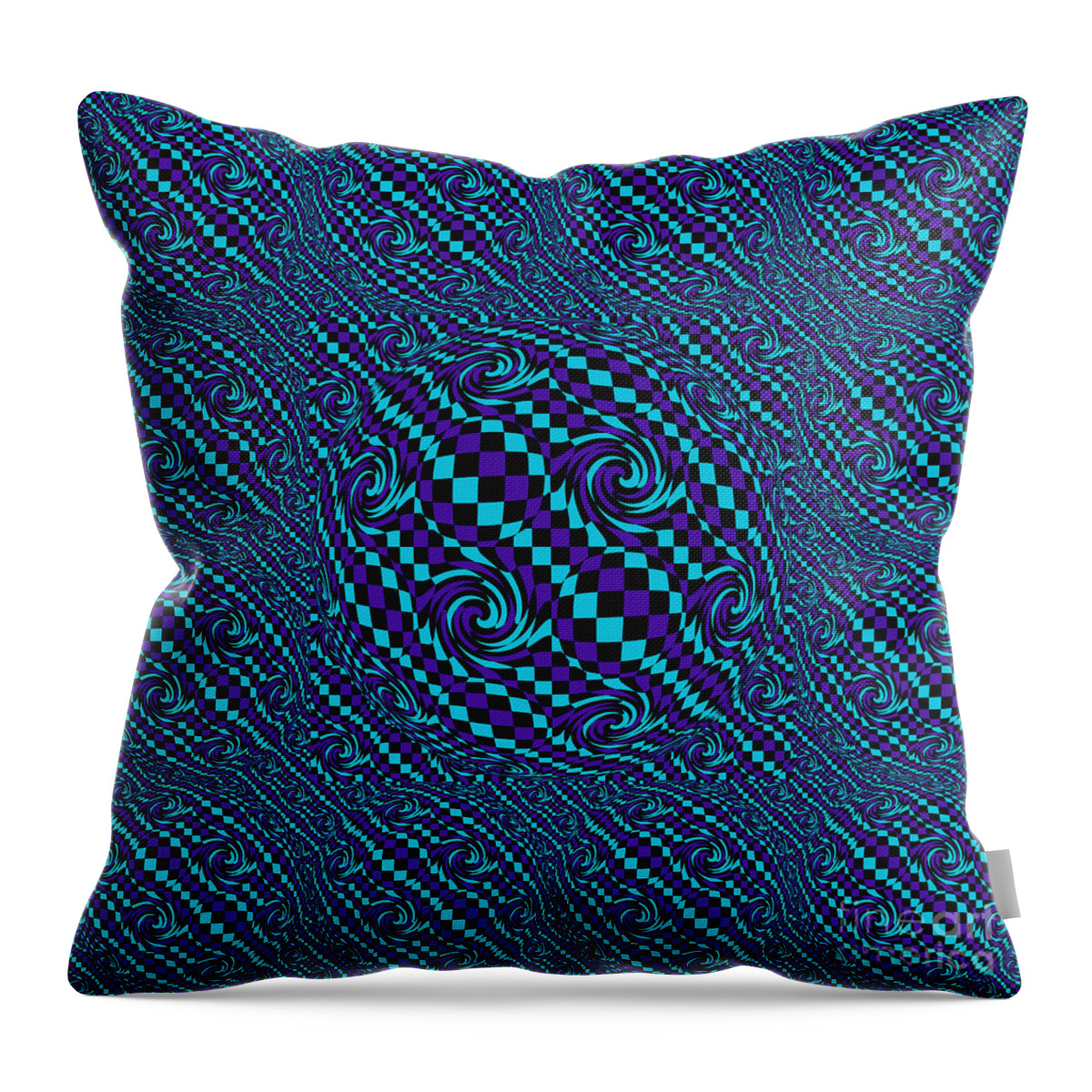 Swirl Throw Pillow featuring the digital art Swirling and Sphering by Heather Schaefer