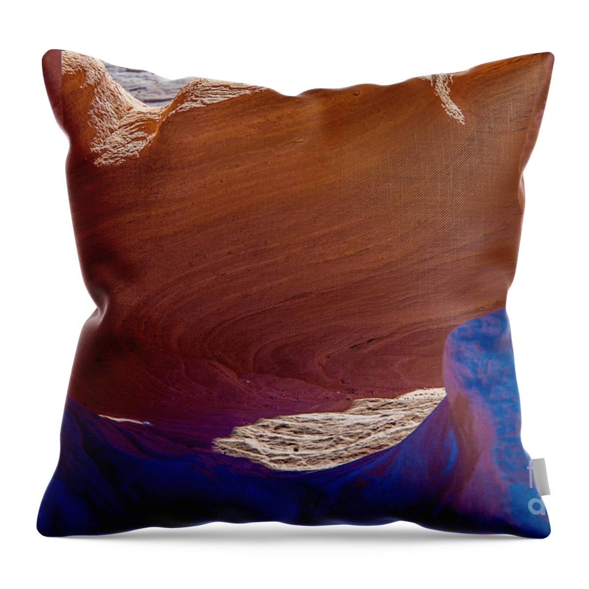 Valley Of Fire Throw Pillow featuring the photograph Swirls by Stephen Whalen