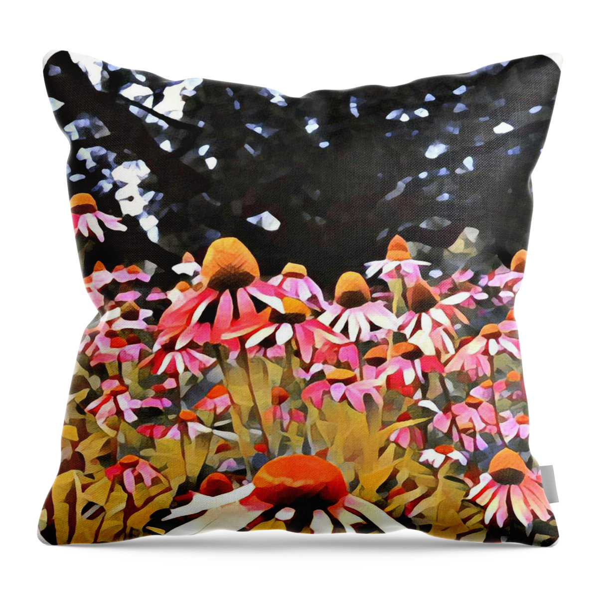 Flowers Throw Pillow featuring the photograph Sydney Botanical Garden by Unhinged Artistry
