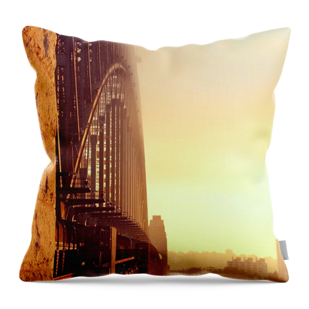Sydney Harbour Bridge Throw Pillow featuring the photograph Sydney Harbour Bridge by Andrew Hill