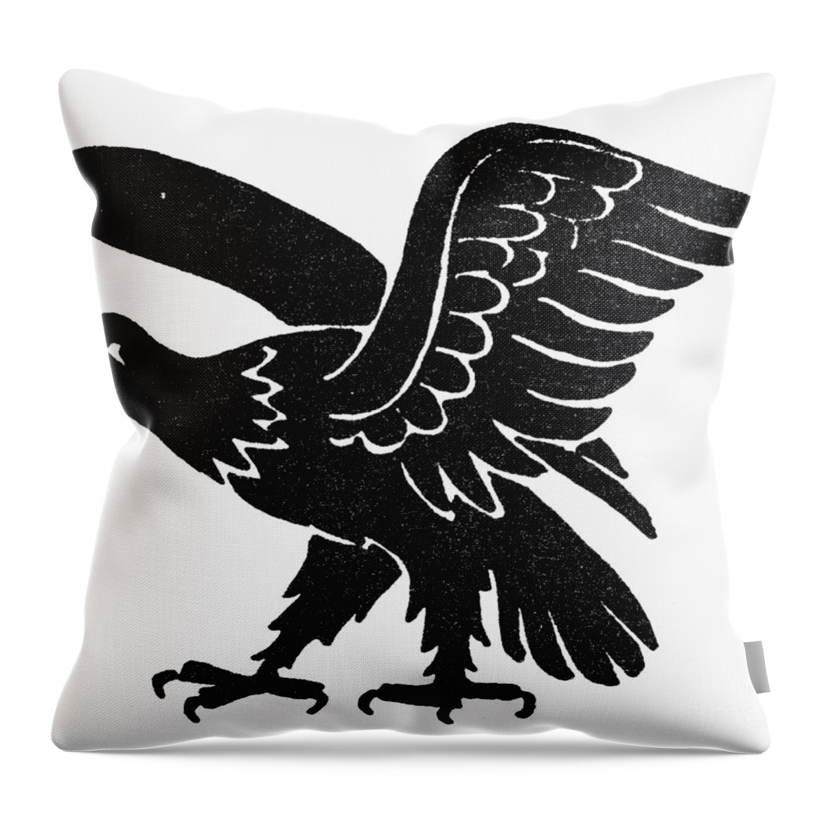 America Throw Pillow featuring the photograph Symbol: Eagle by Granger