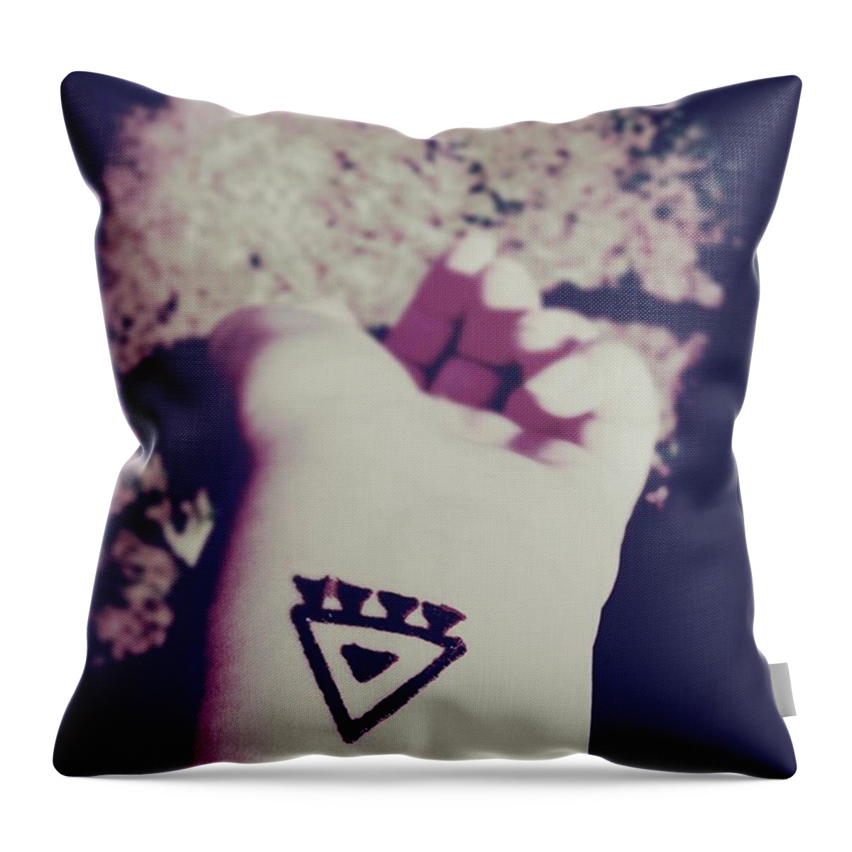 Symbols Throw Pillow featuring the photograph Symbol 2 by Gypsy Heart