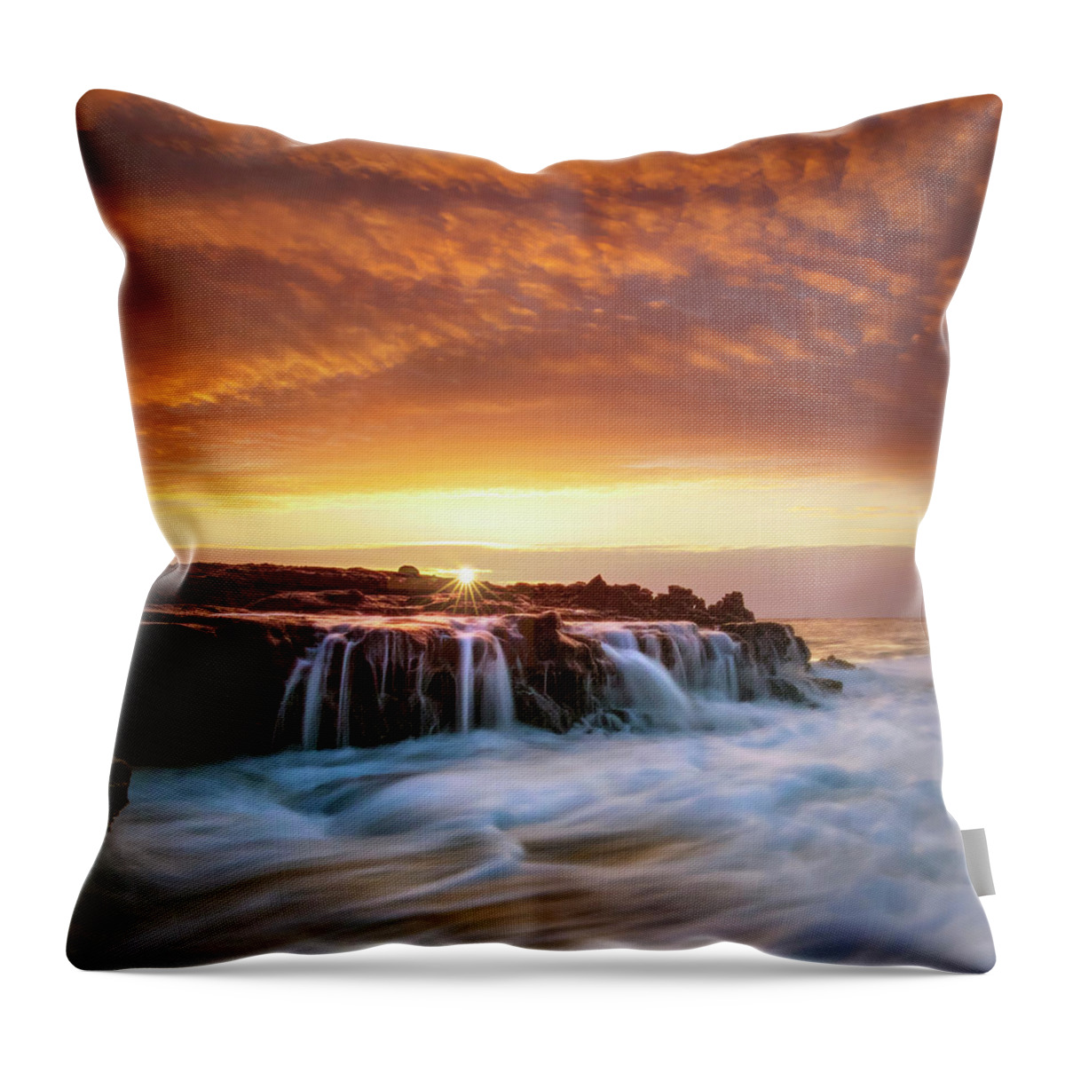  Throw Pillow featuring the photograph Symphony Of The Sky and Sea by Micah Roemmling