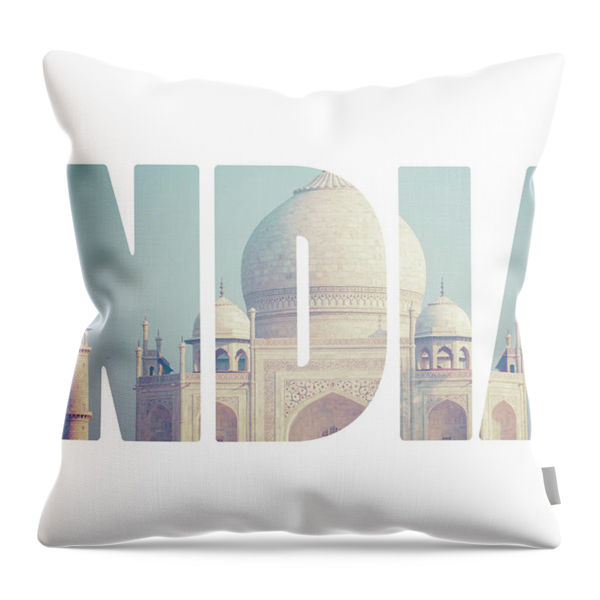 Taj Throw Pillow featuring the photograph Taj mahal , A famous historical monument, A monument of love, the Greatest White marble tomb in India, Agra, Uttar Pradesh by Mariusz Prusaczyk