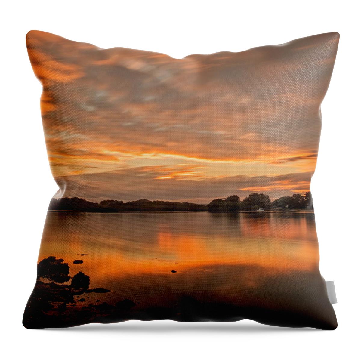River Throw Pillow featuring the photograph Take Me To The River by Catherine Reading