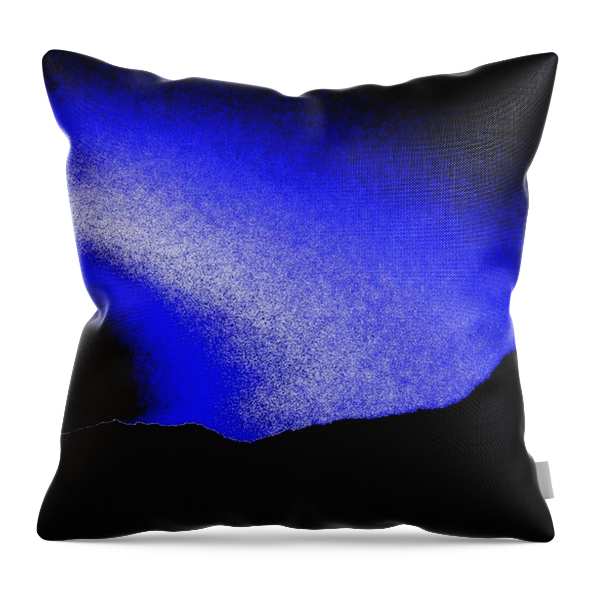 Blue Throw Pillow featuring the photograph Camping Blues #1 by Leah McPhail