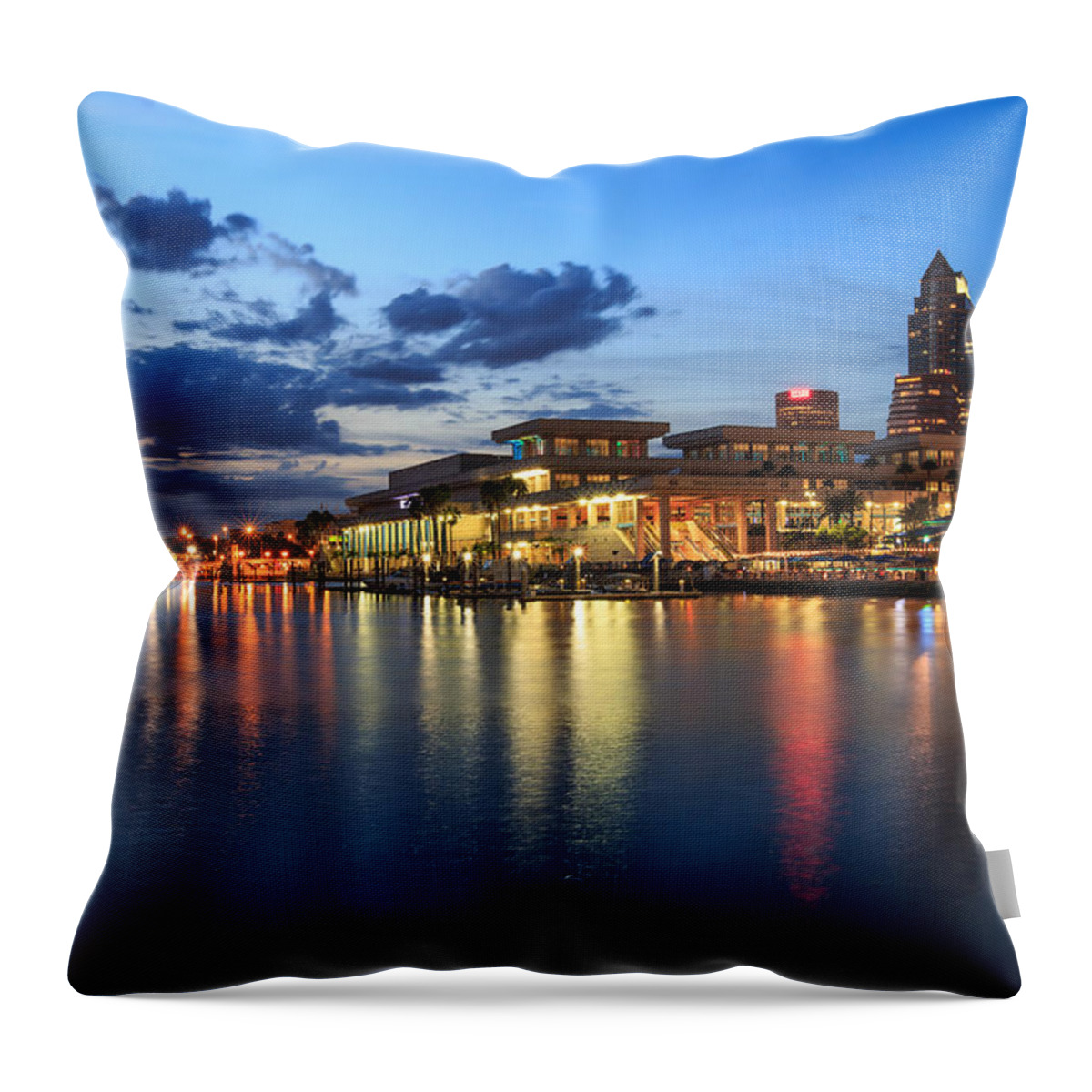 Florida Throw Pillow featuring the photograph Tampa Convention Center by Paul Schultz