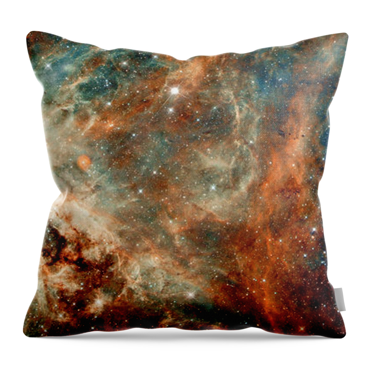 Heic1206a Throw Pillow featuring the photograph Tarantula Nebula Triptych 2 by Weston Westmoreland