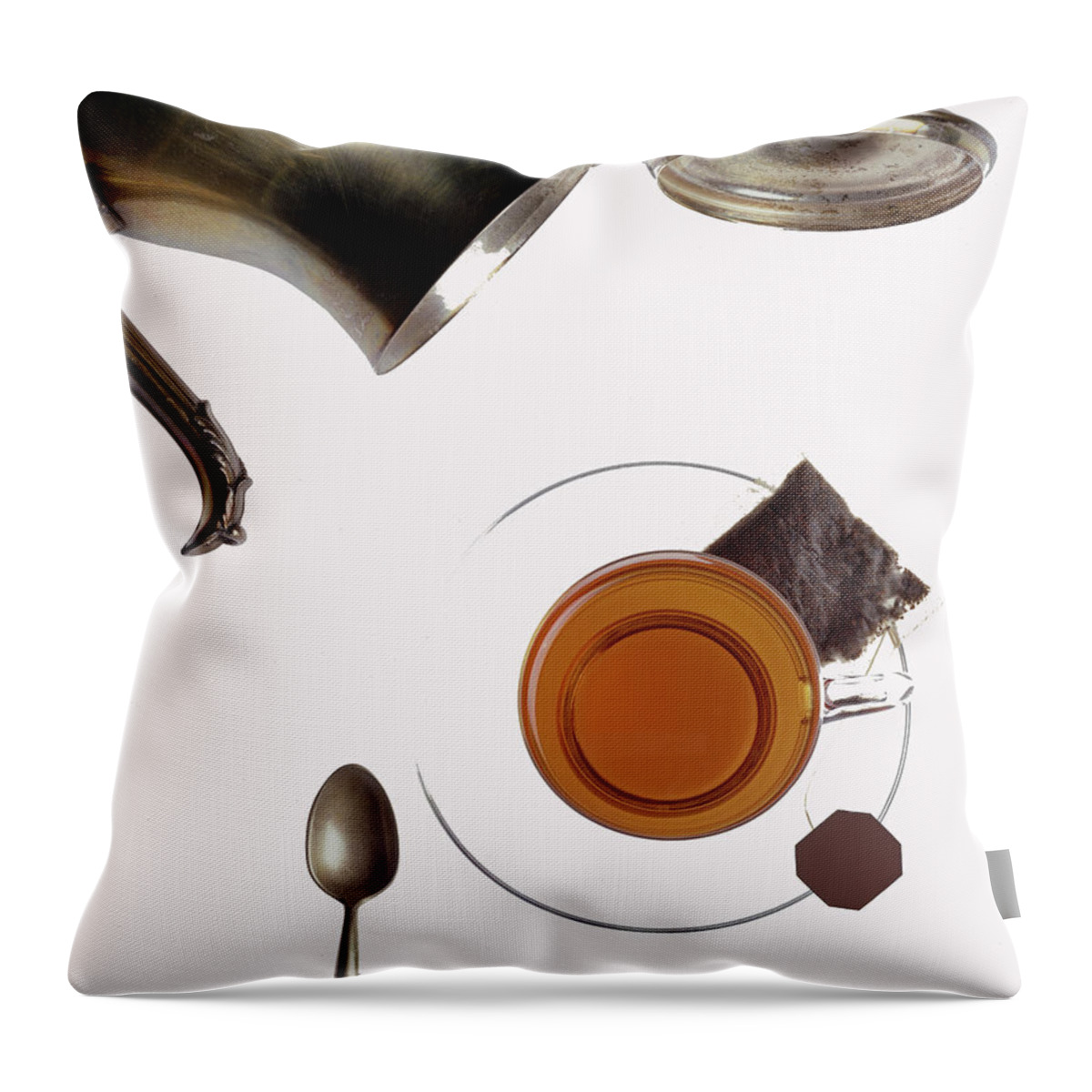 Photo Decor Throw Pillow featuring the photograph Tea For One by Steven Huszar