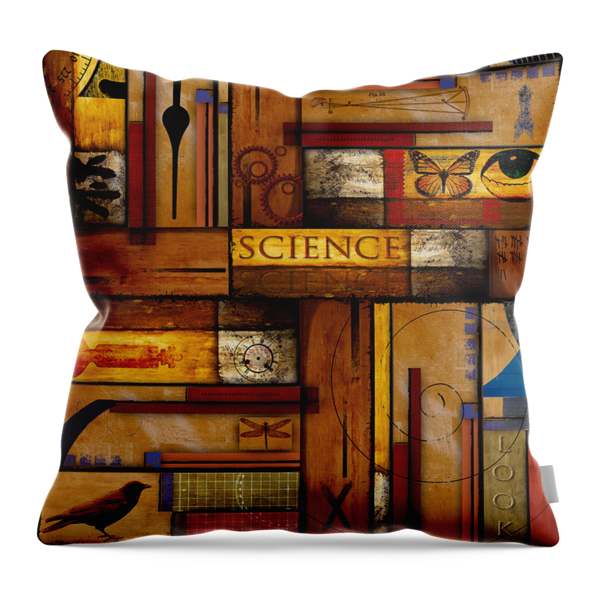 Science Throw Pillow featuring the photograph Teacher - Science by Carol Leigh