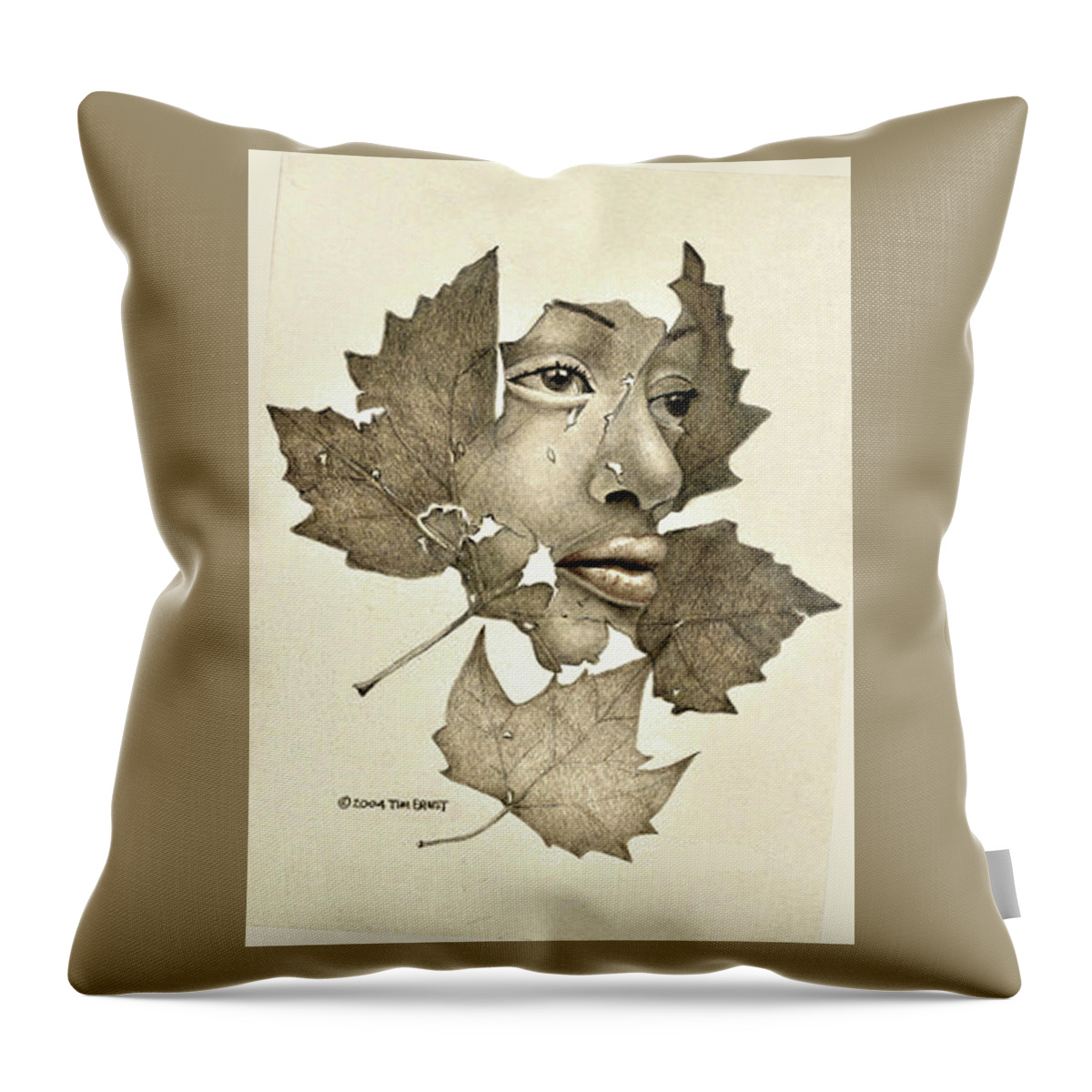 Black.black Woman Throw Pillow featuring the digital art Tears by Tim Ernst