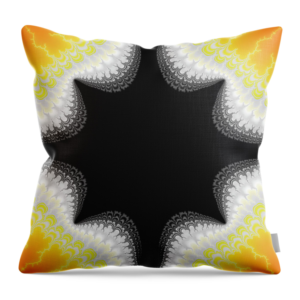 Fractal Throw Pillow featuring the digital art Fractal 7 center 2x3 by Daniel George