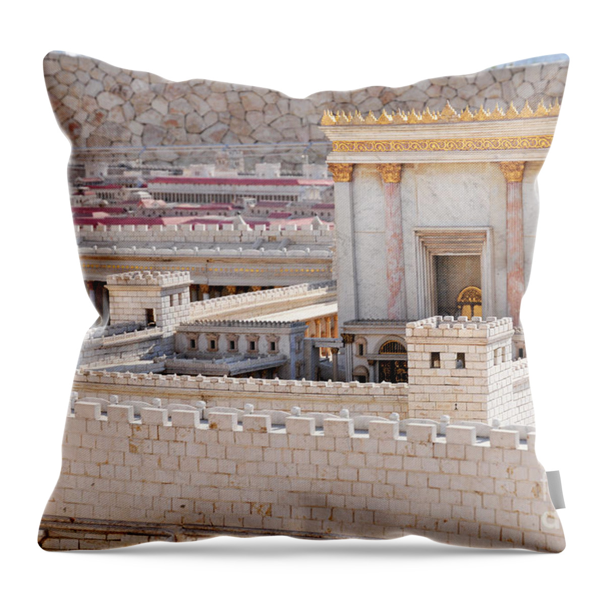 Temple Throw Pillow featuring the photograph Temple by Shay Levy