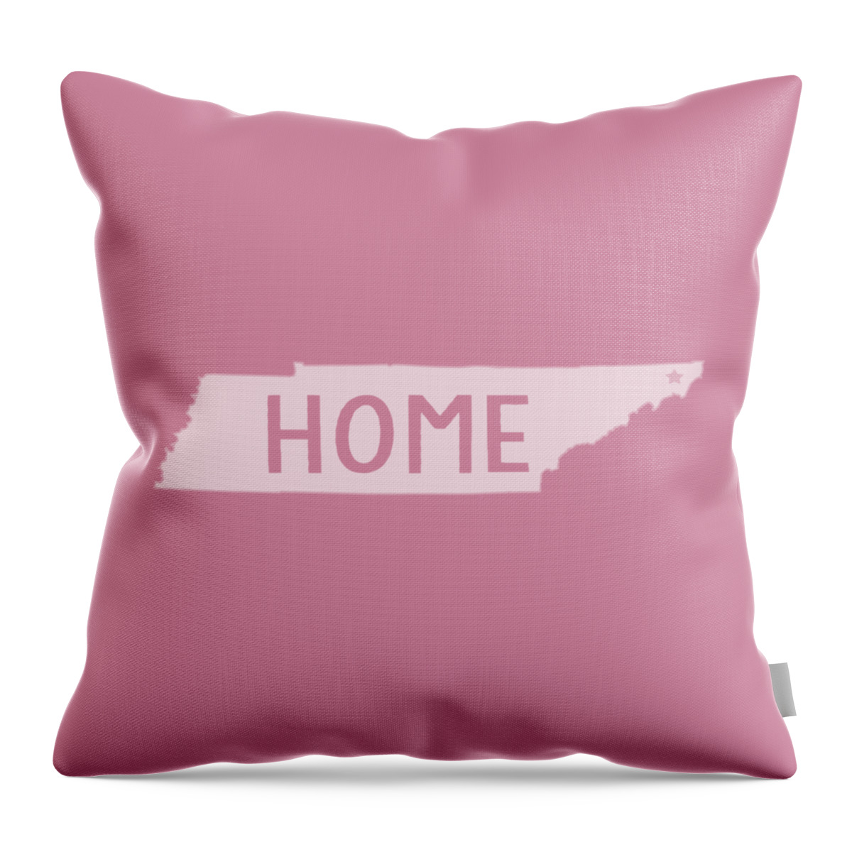 Tenneessee Throw Pillow featuring the photograph Tennessee Home White by Heather Applegate