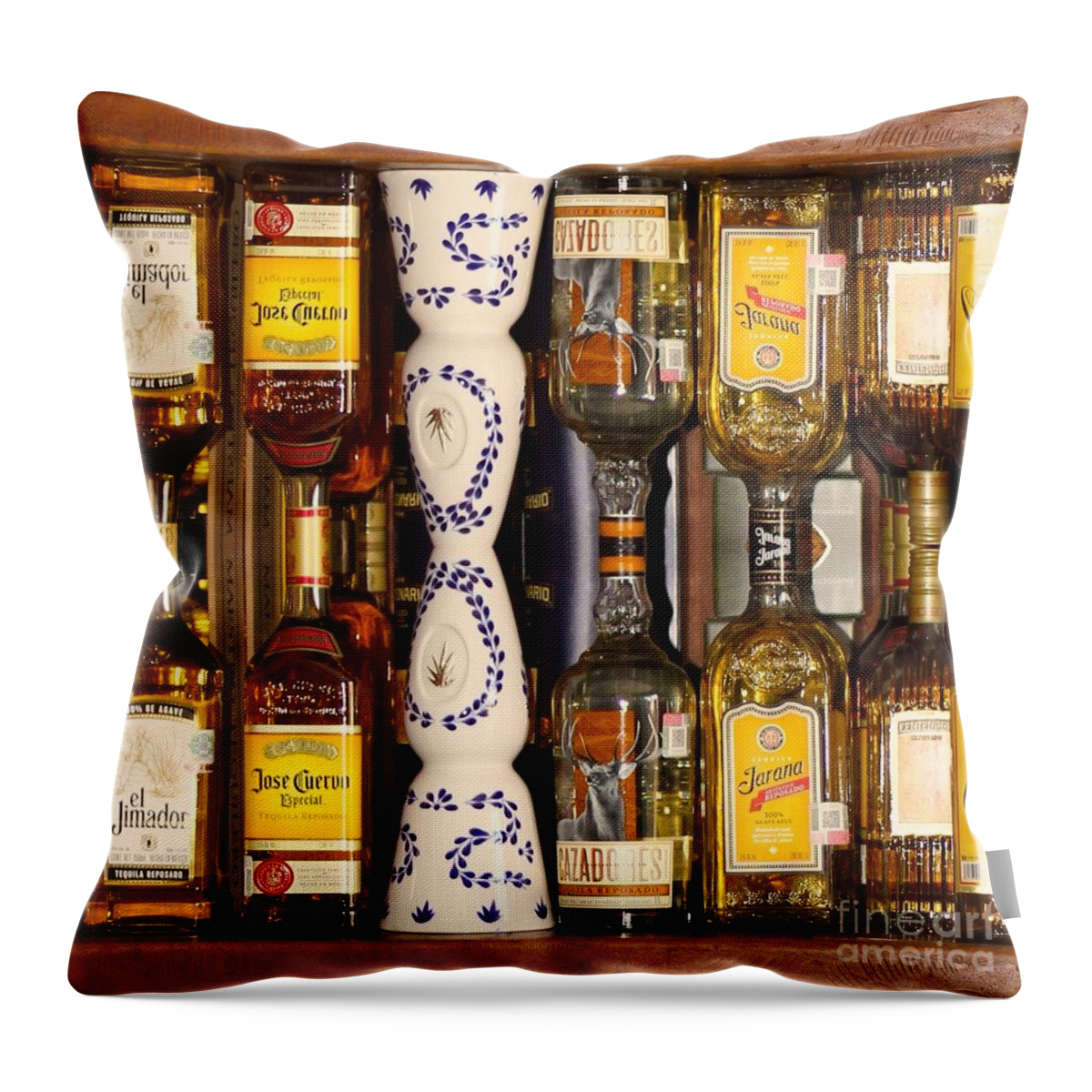 Tequila Throw Pillow featuring the photograph Tequila Mirage by Alice Terrill