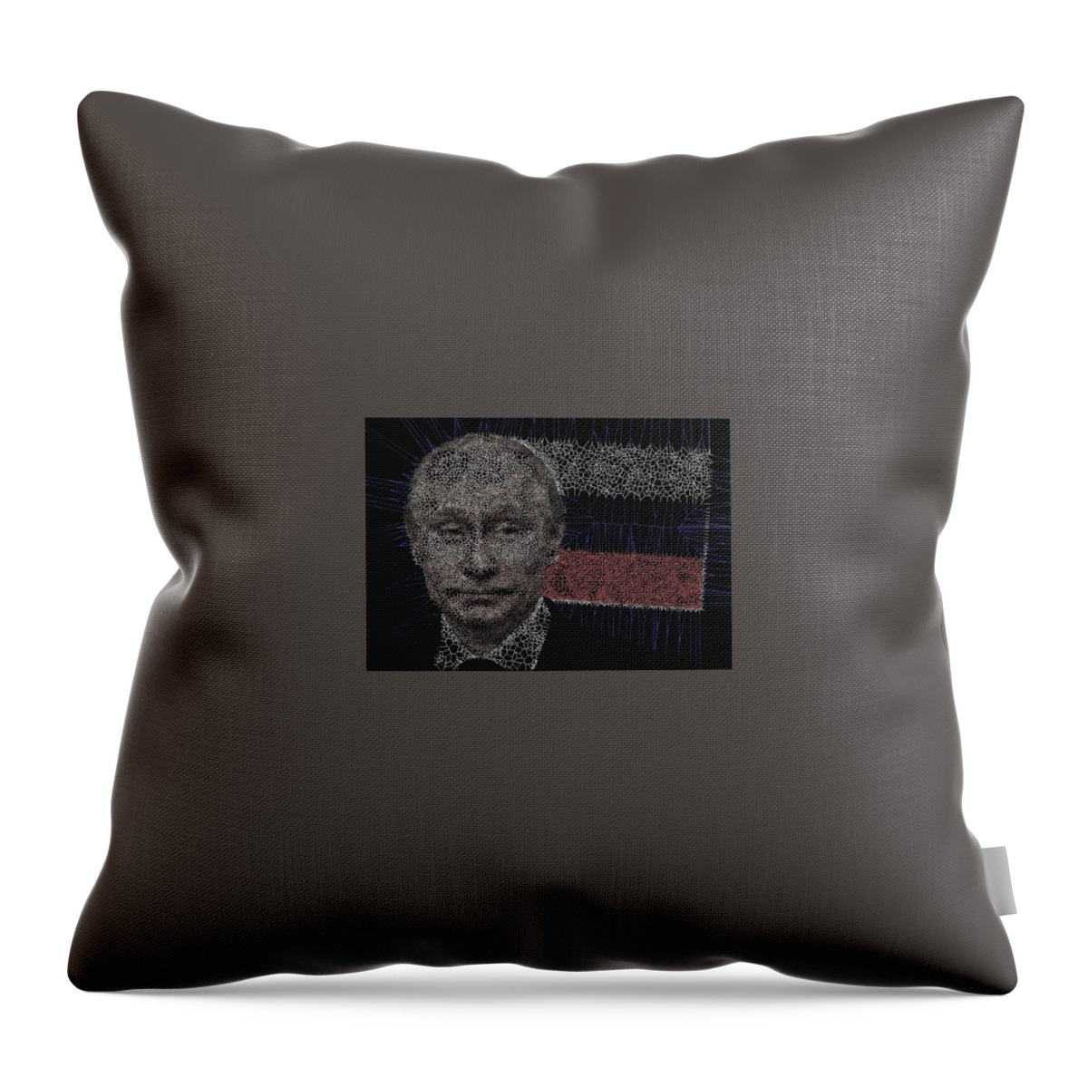 Vorotrans Throw Pillow featuring the digital art Territory by Stephane Poirier