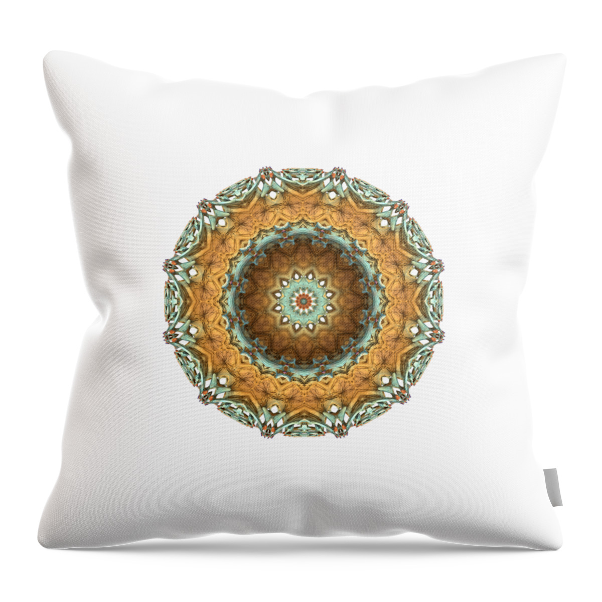 Mandala Throw Pillow featuring the digital art Test by Lyle Hatch