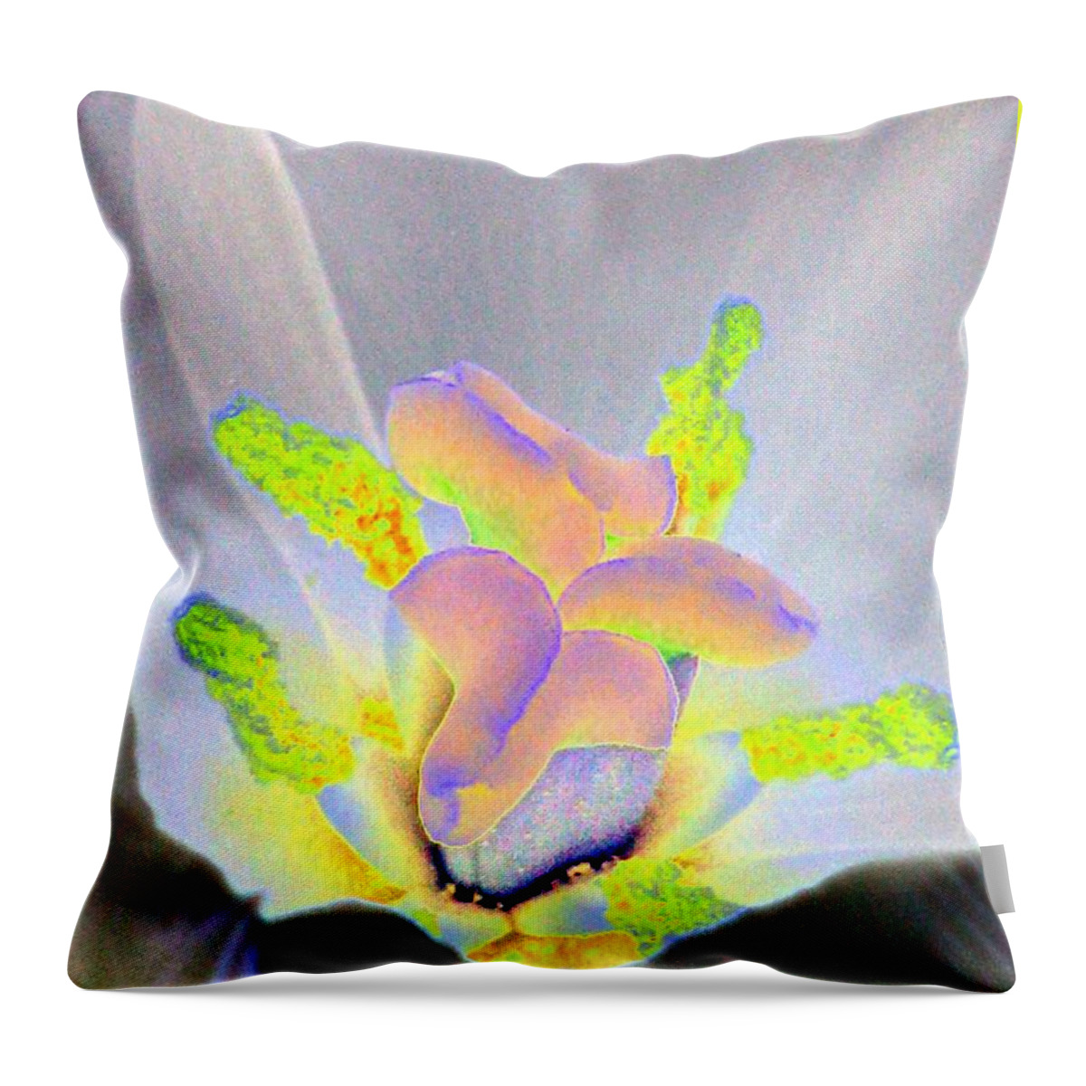 Tulip Throw Pillow featuring the photograph Texas Blooms - Macro - PhotoPower 3364 by Pamela Critchlow