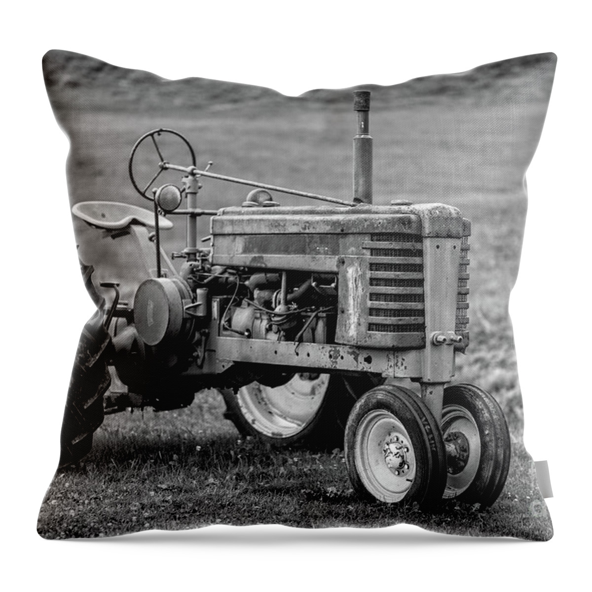 Texas Throw Pillow featuring the photograph Texas Tractor by Edward Fielding
