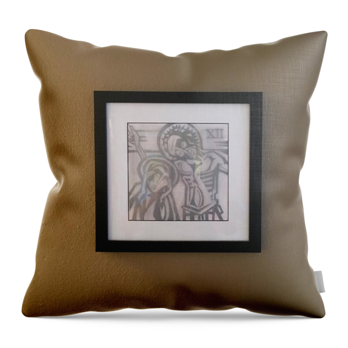 The Holy Bible Throw Pillow featuring the photograph That Dark Hour by Daniel Hebard