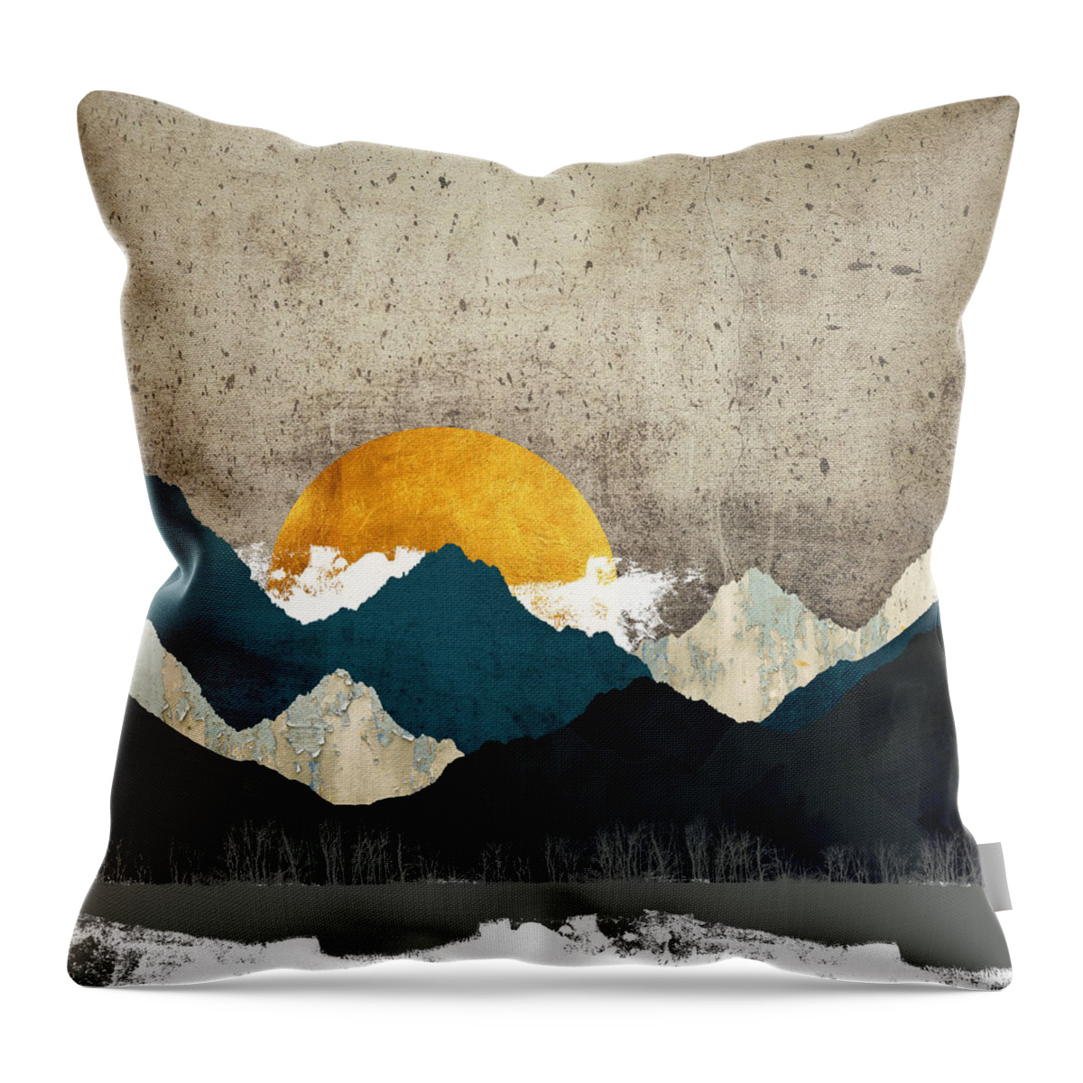 Thaw Throw Pillow featuring the digital art Thaw by Katherine Smit