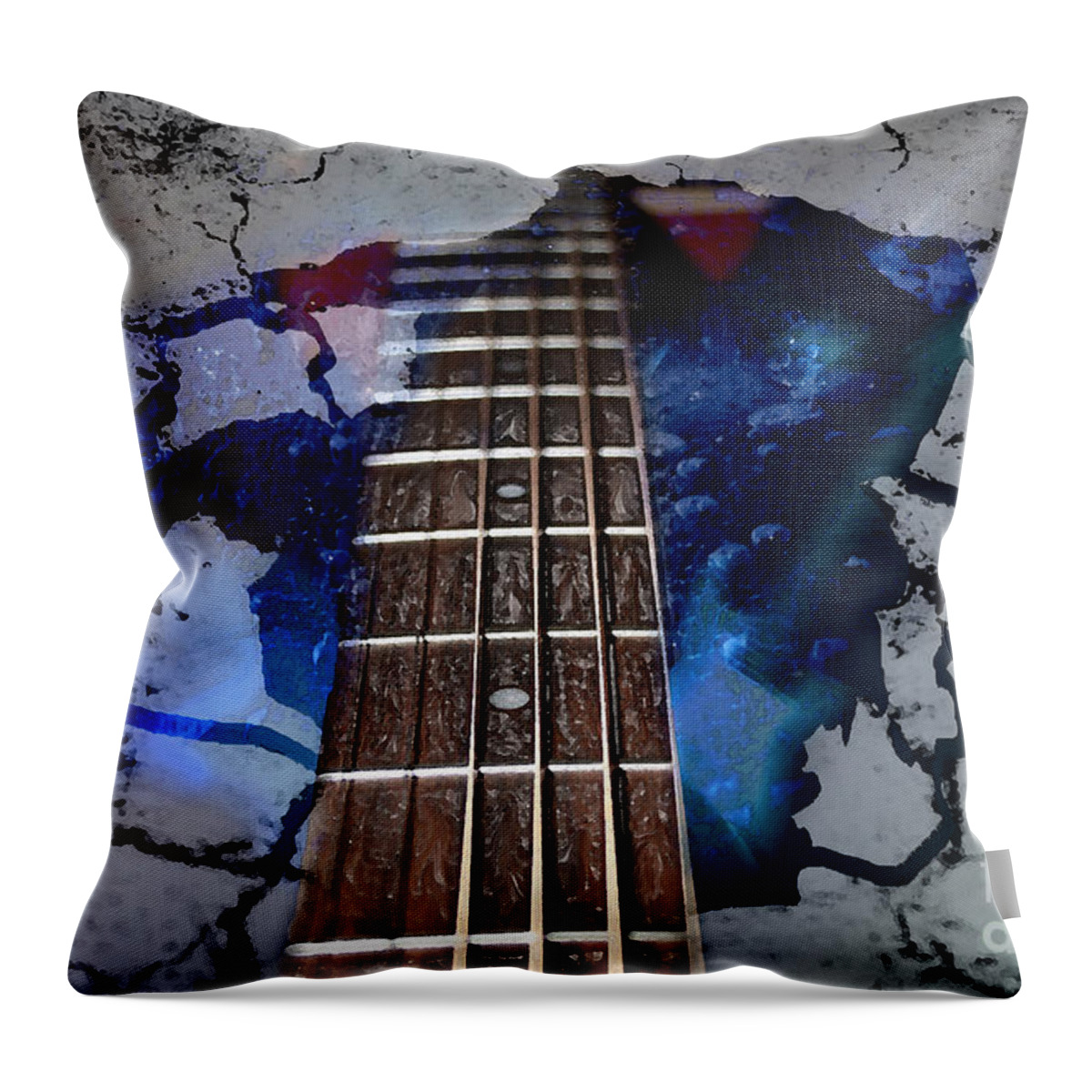 Music Throw Pillow featuring the digital art Thawing The Ice Age by Cathy Beharriell