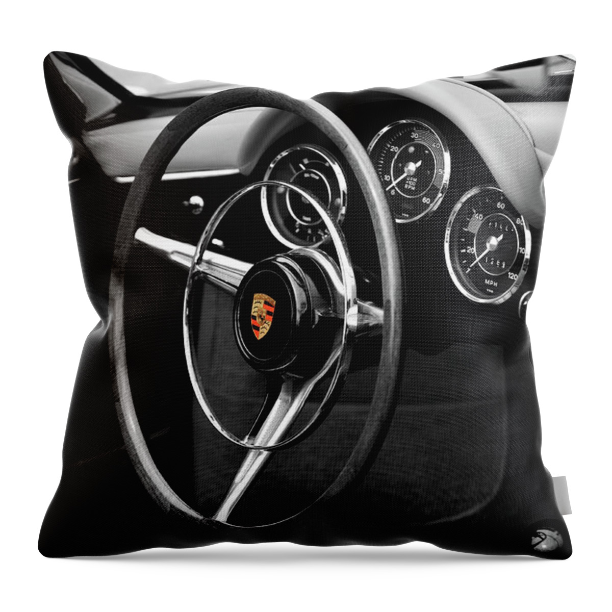 Porsche 356 Roadster Throw Pillow featuring the photograph The 356 Roadster by Mark Rogan