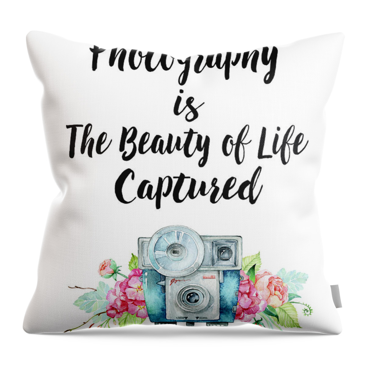 Photographs Throw Pillow featuring the digital art The Beauty of Life by Colleen Taylor