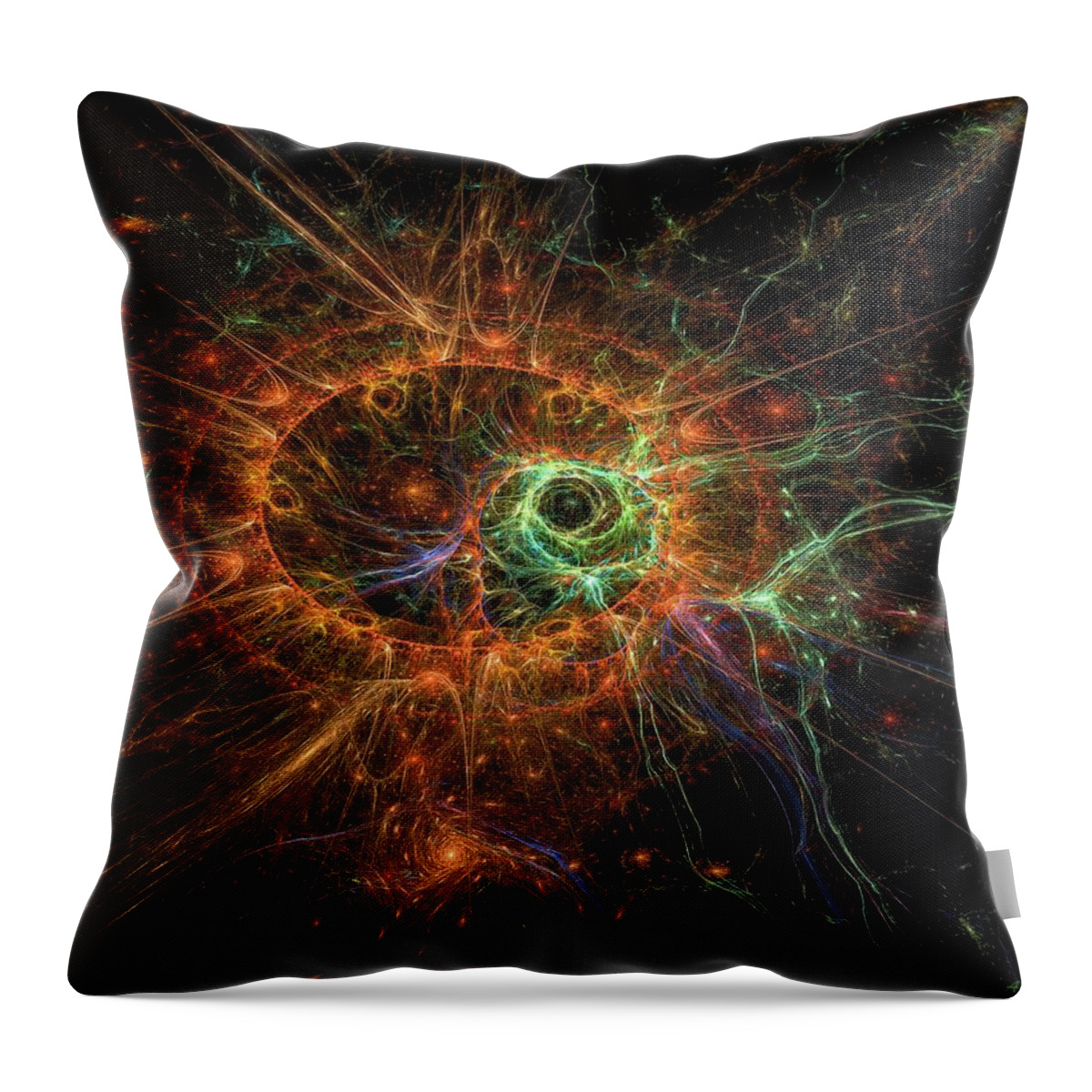 Beginning Of The Life Throw Pillow featuring the digital art The beginning of the life by Lilia S