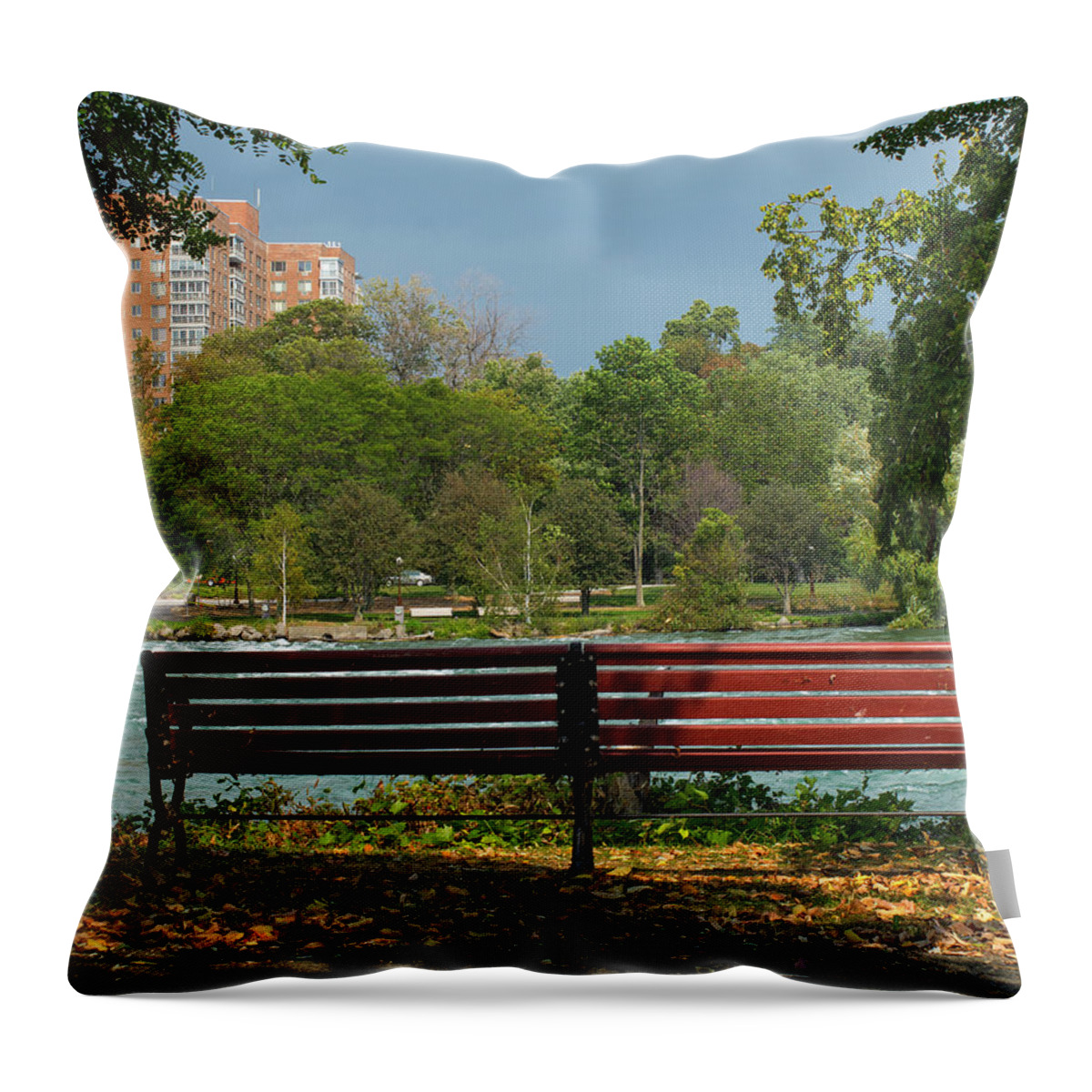 Bench Throw Pillow featuring the photograph The Bench by Deborah Ritch