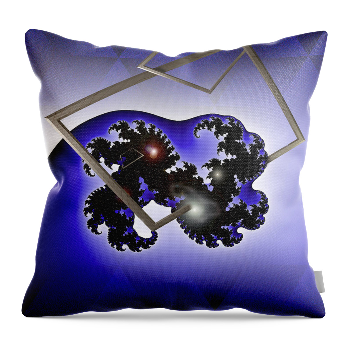 Digital Throw Pillow featuring the photograph The Blue Wave by Doug Gibbons