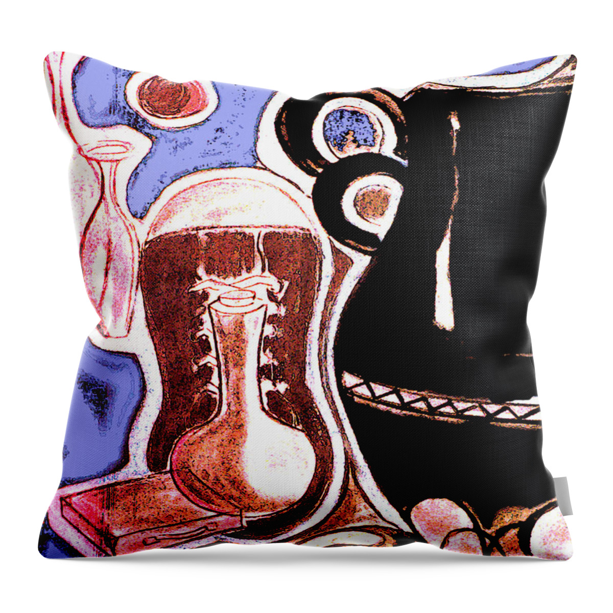 Boot Throw Pillow featuring the painting The Boot by Gloria Dietz-Kiebron