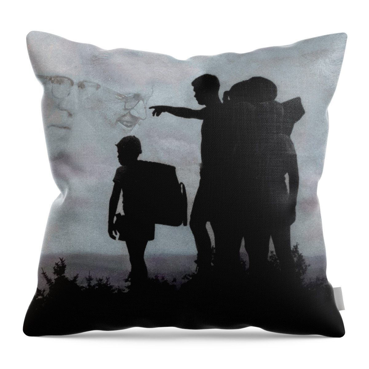 Call Throw Pillow featuring the photograph The Call Centennial Cover Image by Wayne King